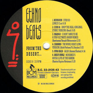 Various <br> Ethno Beats (Rhythms... From The Jungle And The Desert To The Dance Floor...)