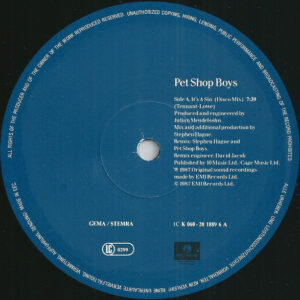 Pet Shop Boys <br> It's A Sin