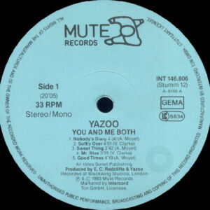 Yazoo <br> You And Me Both