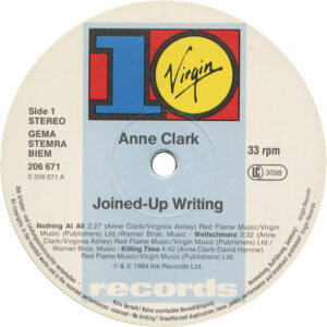 Anne Clark <br> Joined Up Writing
