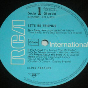 Elvis* <br> Let's Be Friends
