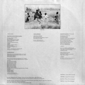 Manfred Mann's Earth Band <br> Somewhere In Afrika