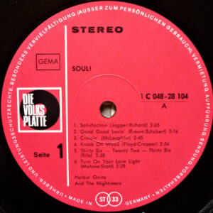 Herbie Goins & The Nightimers <br> Soul