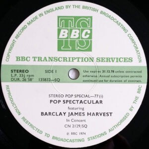 Barclay James Harvest <br> Stereo Pop Special-77
