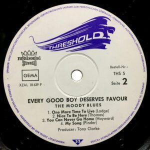 The Moody Blues <br> Every Good Boy Deserves Favour