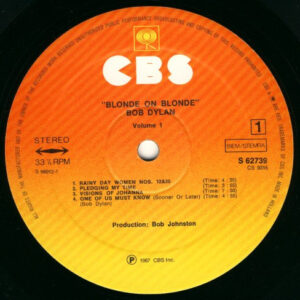 Bob Dylan <br> Blonde On Blonde - Vol. 1