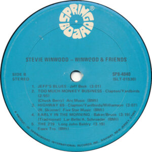 Stevie Winwood* <br> Winwood & Friends