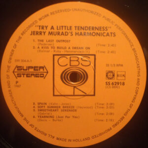 Jerry Murad's Harmonicats <br> Try A Little Tenderness